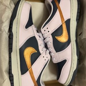 Thunder blue metallic copper dunks